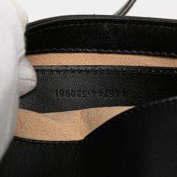 Pre Owned Gucci Black Small GG Marmont Matelasse Leather Shoulder Bag