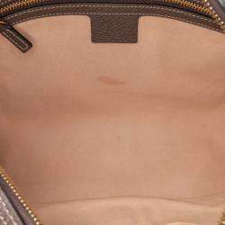 Pre Owned Gucci Brown GG Supreme Ophidia Crossbody