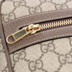 Pre Owned Gucci Brown GG Supreme Ophidia Crossbody