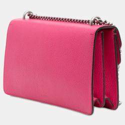 Pre Owned Gucci Pink Small Leather Dionysus Shoulder Bag