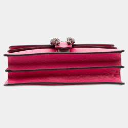 Pre Owned Gucci Pink Small Leather Dionysus Shoulder Bag