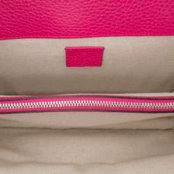Pre Owned Gucci Pink Small Leather Dionysus Shoulder Bag