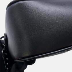 Pre Owned Gucci GG Marmont Small Camera Bag Black Leather Size Small