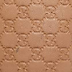 Pre Owned Gucci Beige Guccissima Leather Medium Emily Chain Shoulder Bag