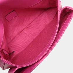 Pre Owned Gucci Pink Small Calfskin GG Marmont 2.0 Satchel