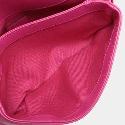 Pre Owned Gucci Pink Small Calfskin GG Marmont 2.0 Satchel