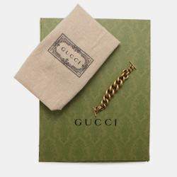 Pre Owned Gucci Gg Marmont Mini Backpack In Leather Black