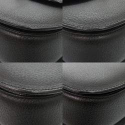 Pre Owned Gucci Bamboo Leather Black Handbag