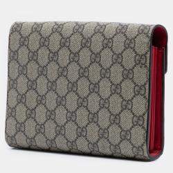 Pre Owned Gucci Brown GG Supreme Dionysus Chain Wallet