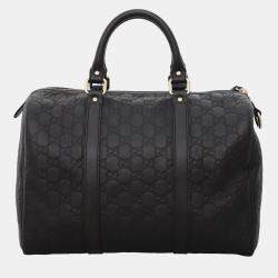 Pre Owned Gucci Guccissima Boston Top Handle