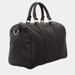 Pre Owned Gucci Guccissima Boston Top Handle
