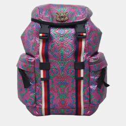 Pre Owned GG Multicolor Brocade Backpack