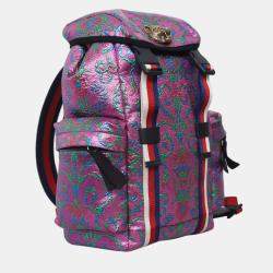 Pre Owned GG Multicolor Brocade Backpack