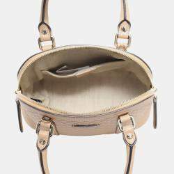 Pre Owned Microguccissima Mini Dome Satchel