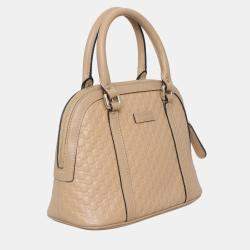 Pre Owned Microguccissima Mini Dome Satchel