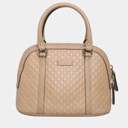 Pre Owned Microguccissima Mini Dome Satchel
