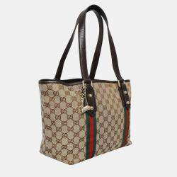 Pre Owned Jolicoeur Medium GG Canvas Tote Bag