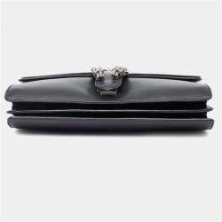 Pre Owned Gucci Black Medium Leather Dionysus Shoulder Bag