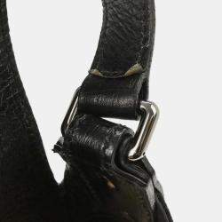 Pre Owned Gucci Black Horsebit GG Handbag