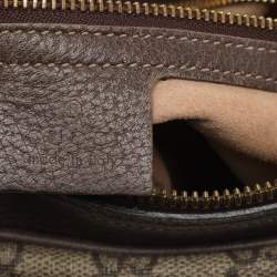 Pre Owned Gucci Beige/Brown GG Supreme Canvas and Leather Small Ophidia Crossbody Bag