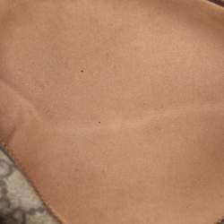 Pre Owned Gucci Beige/Brown GG Supreme Canvas and Leather Small Ophidia Crossbody Bag