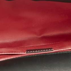 Pre Owned Gucci Black Satin Dionysus Crystals Clutch