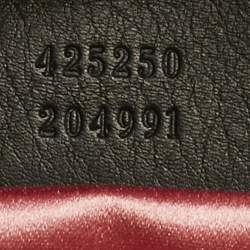 Pre Owned Gucci Black Satin Dionysus Crystals Clutch