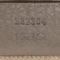 Pre Owned Gucci Taupe Leather Soho Disco Hobo