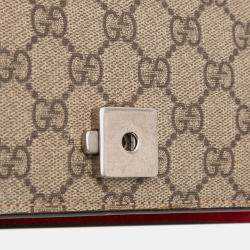 Pre Owned Gucci Brown Medium GG Supreme Dionysus Shoulder Bag