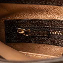 Pre Owned Gucci Brown Small Canvas 100 Centennial Music Jackie 1961 Crossbody