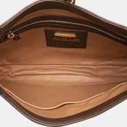 Pre Owned Gucci Brown Small Canvas 100 Centennial Music Jackie 1961 Crossbody