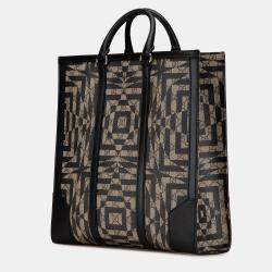 Pre Owned Gucci Brown GG Supreme Caleido Vertical Tote