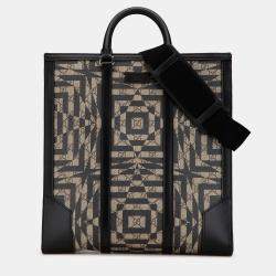 Pre Owned Gucci Brown GG Supreme Caleido Vertical Tote