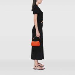 Pre Owned Gucci Orange Mini Leather Aphrodite Shoulder Bag