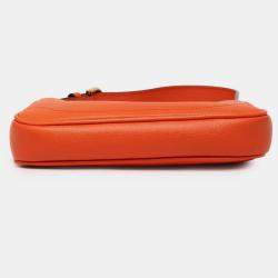 Pre Owned Gucci Orange Mini Leather Aphrodite Shoulder Bag
