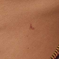 مملوكة مسبقًا Gucci Red Leather Ghost Diamond Print Zip Pouch Clutch