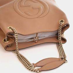 Pre Owned Gucci Calfskin Soho Disco Chain Hobo