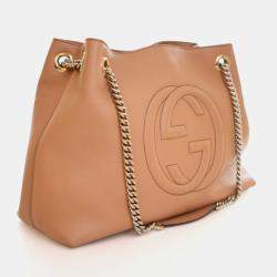 Pre Owned Gucci Calfskin Soho Disco Chain Hobo