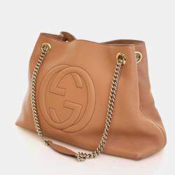 Pre Owned Gucci Calfskin Soho Disco Chain Hobo