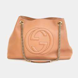 Pre Owned Gucci Calfskin Soho Disco Chain Hobo