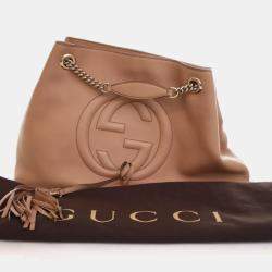 Pre Owned Gucci Calfskin Soho Disco Chain Hobo