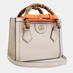 Pre Owned Gucci Mini Calfskin Diana Tote Bag