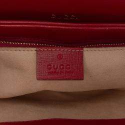 Pre Owned Gucci Brown Medium GG Supreme Horsebit 1955 Shoulder Bag