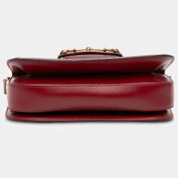 Pre Owned Gucci Brown Medium GG Supreme Horsebit 1955 Shoulder Bag