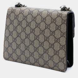 Pre Owned Gucci Beige Small GG Supreme Dionysus Crossbody