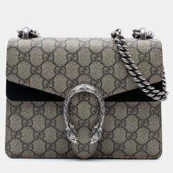 Pre Owned Gucci Beige Small GG Supreme Dionysus Crossbody
