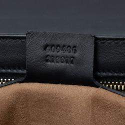 Pre Owned Gucci Beige/Black Medium GG Supreme Padlock Shoulder Bag