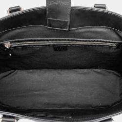 Pre Owned Gucci Black Large GG Supreme Web Tote