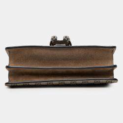 Pre Owned Gucci Brown Medium GG Supreme Dionysus Shoulder Bag