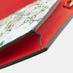 Pre Owned Gucci Multicolor GG Supreme Blooms Wallet on Chain